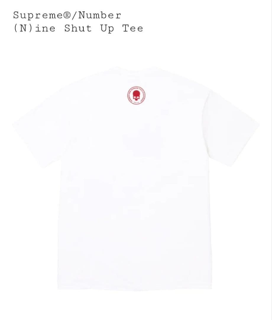 Supreme/Number (N)ine Shut Up Teeホワイト S