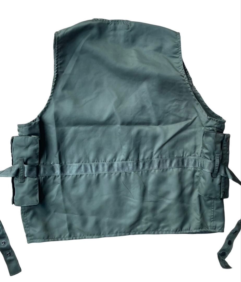 米陸軍航空隊パイロット用E-1ラジオベストMサイズセージグリーン復刻未使用品