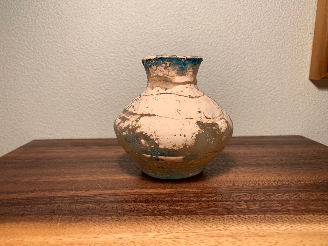 希少 熊谷峻 古代ガラス ローマングラス 花器 人気作家