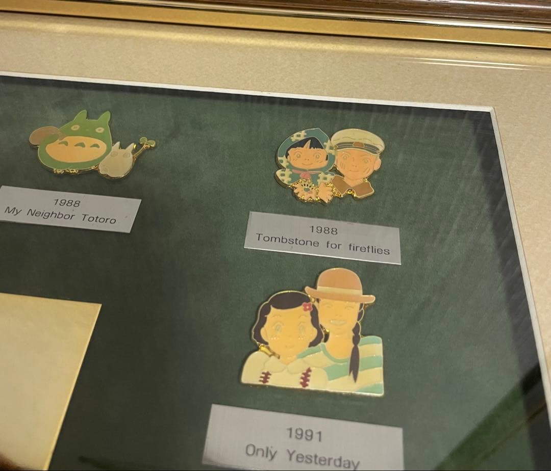 ジブリピンバッジセット額装　1998個限定　NO.0414 レアレトロ