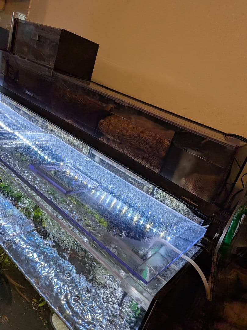 美品！！1200×450×4504面ブラックアクリル水槽　※送料込み！