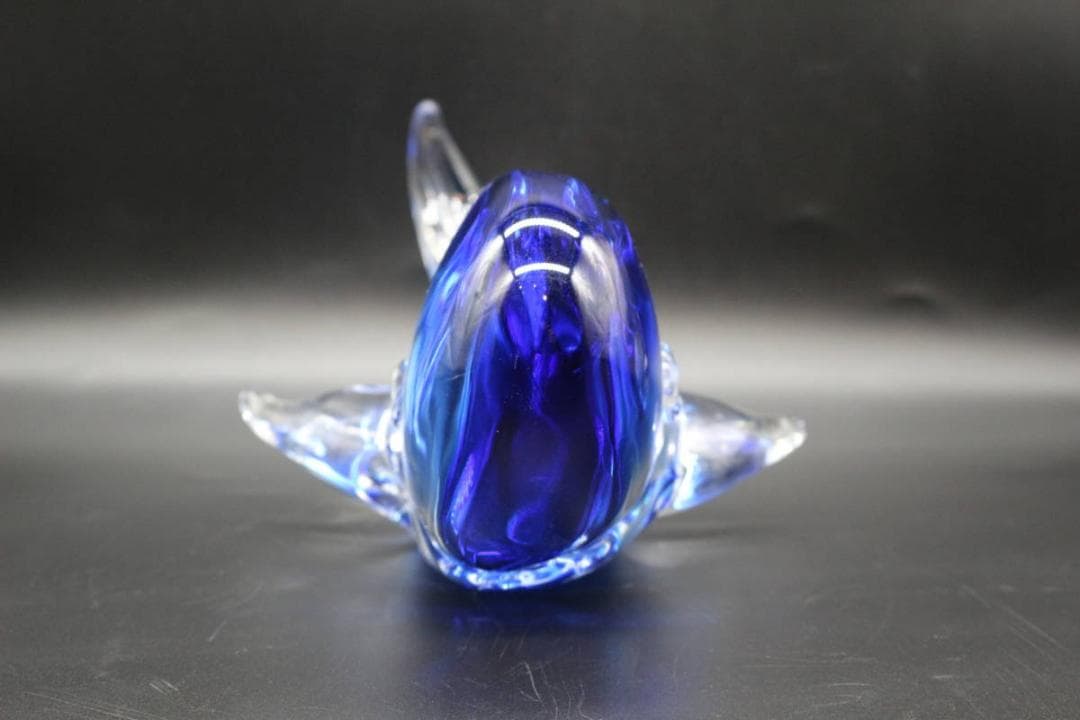 Marcolin クジラ クリスタルガラス オブジェ スウェーデン製 マルコリン