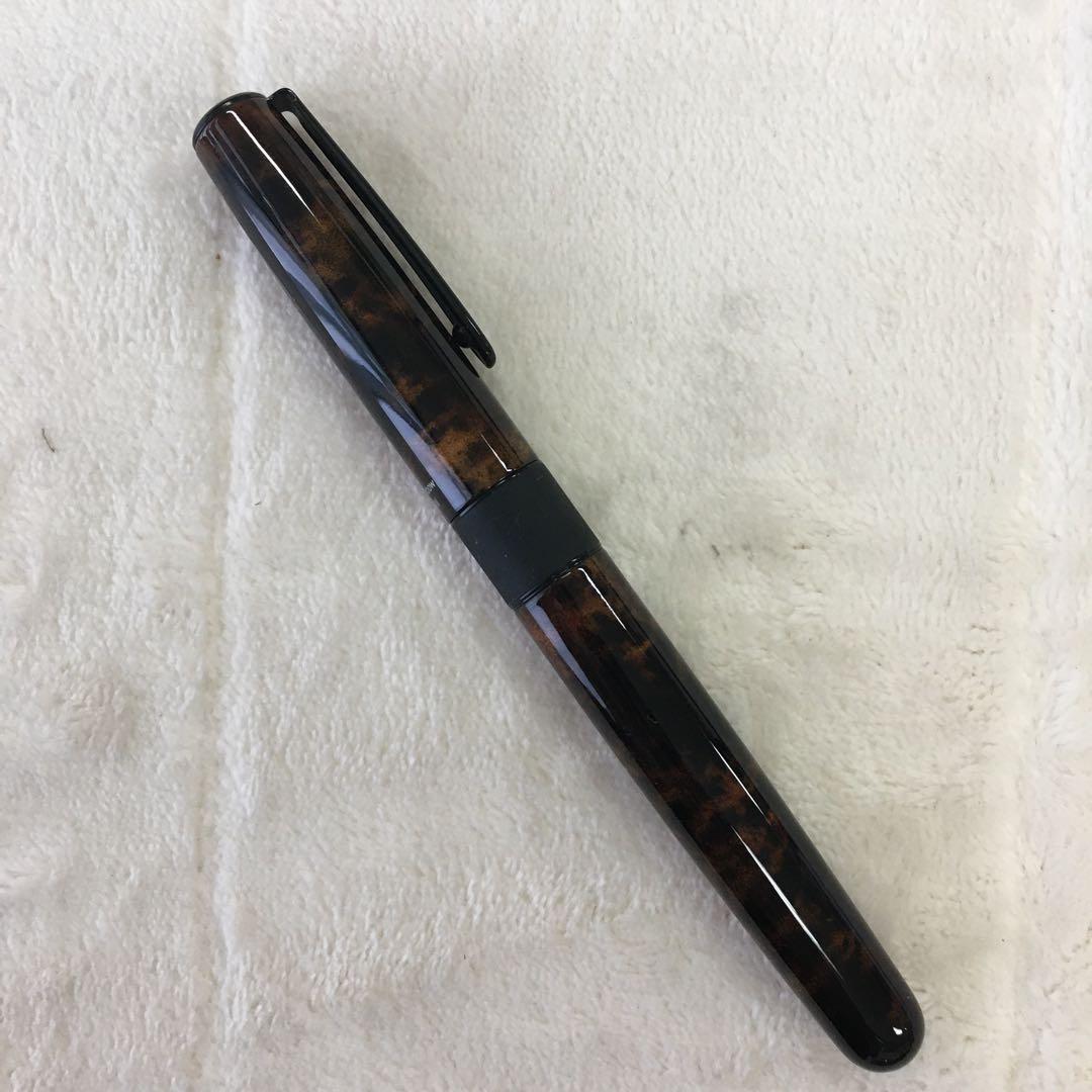 新品 廃盤 トンボ ズーム 高級 水性ボールペン ハバナ 505 べっ甲 菊紋