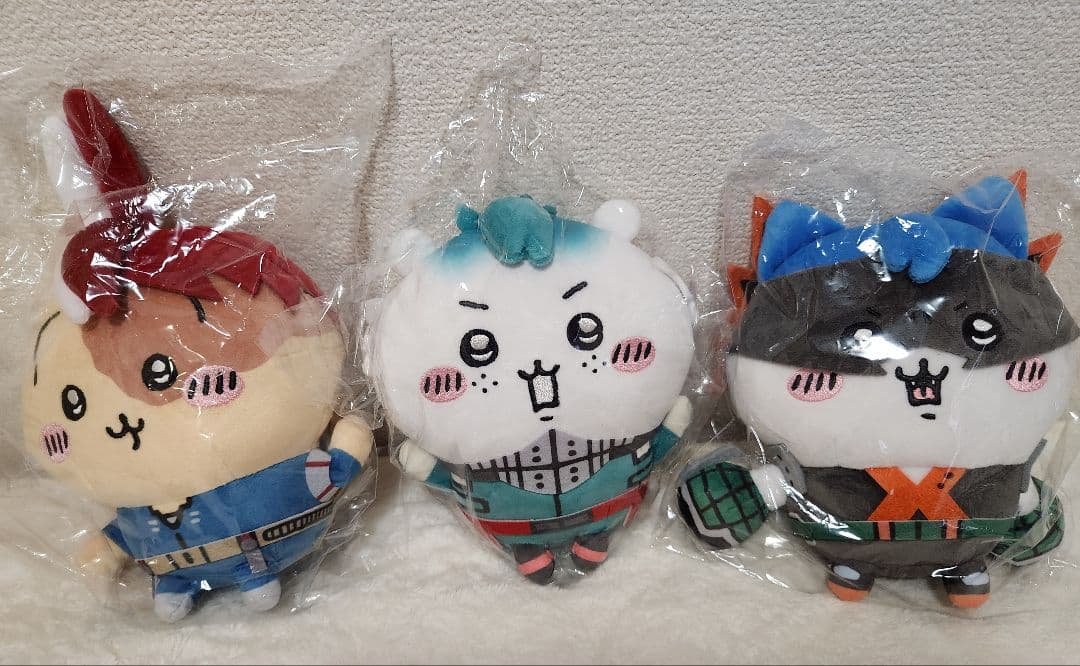 ヒロアカ×ちいかわ ぬいぐるみS 3点セット