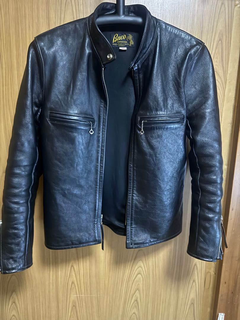 リアルマッコイズ BUCO シングル レザー ライダース ジャケット J-100