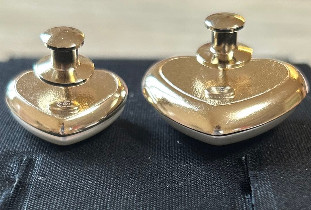 シャネル ゴールド ラインストーン ココマーク ハート ブローチ