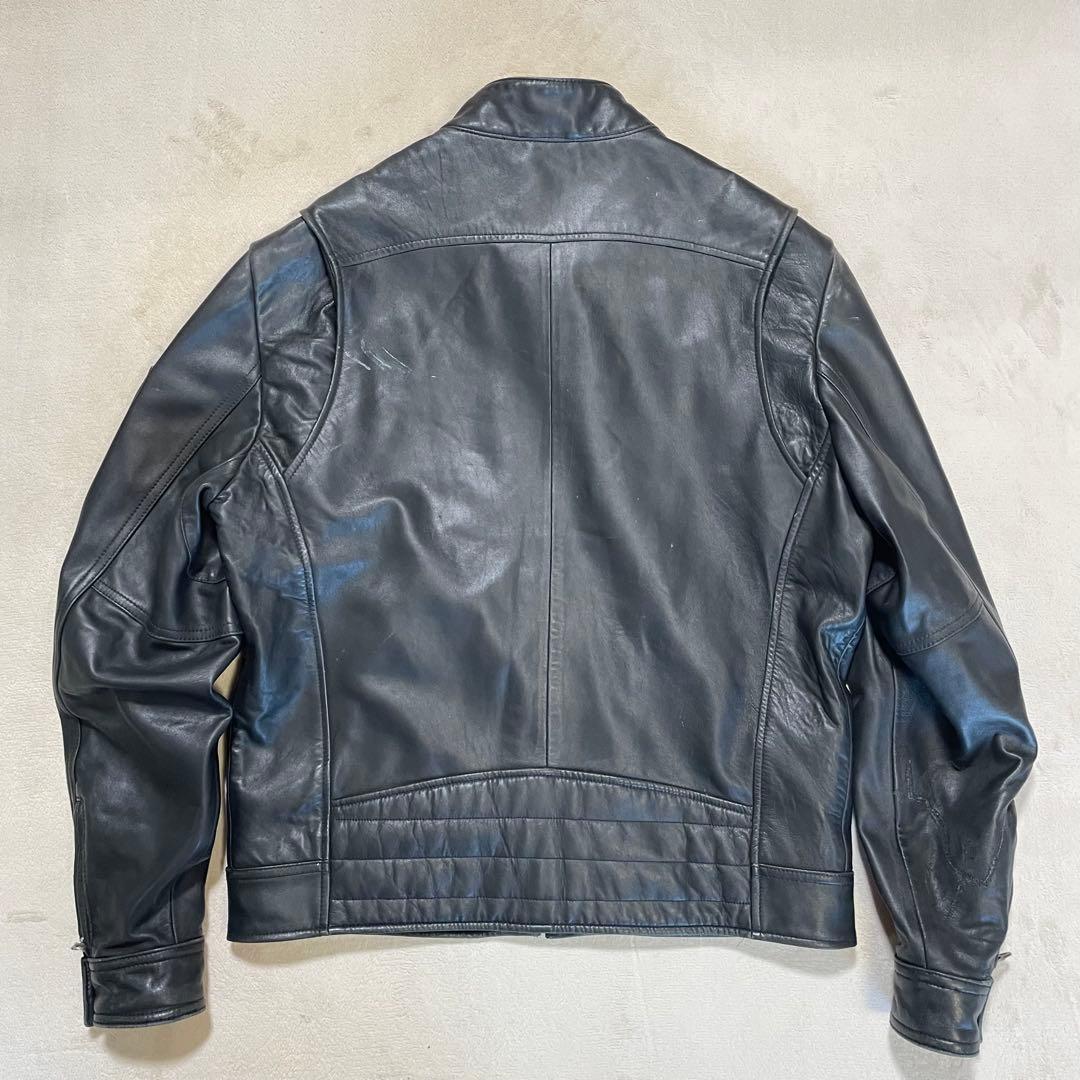 HARLEYDAVIDSON レザージャケット　シングルライダース　刺繍ロゴ M