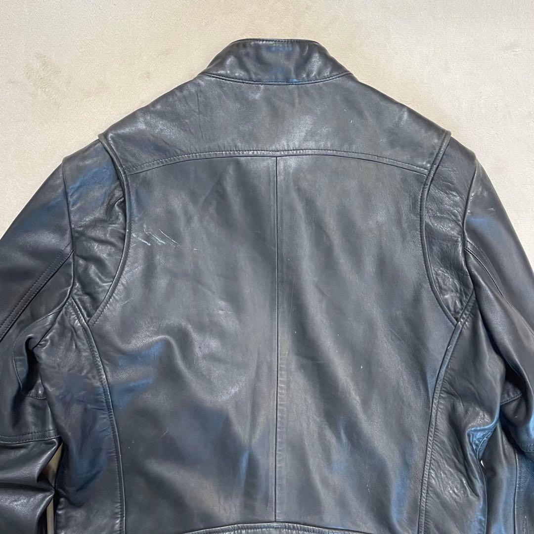 HARLEYDAVIDSON レザージャケット　シングルライダース　刺繍ロゴ M