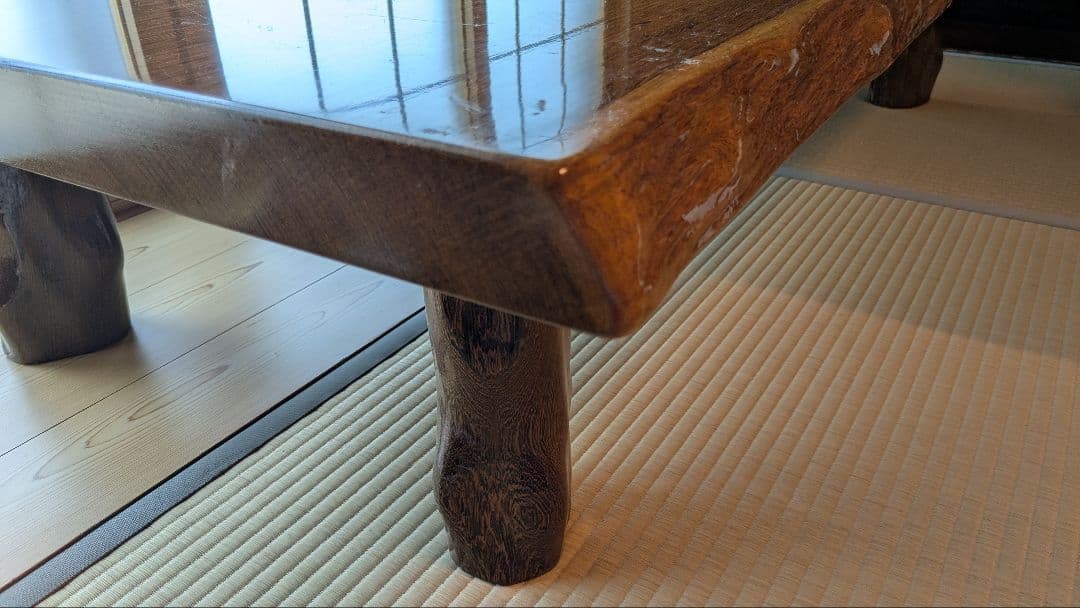 【手渡しのみ】タガヤサン一枚板座卓