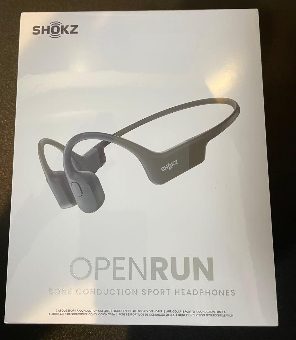 SHOKZ OpenRun 骨伝導イヤフォン ブラック