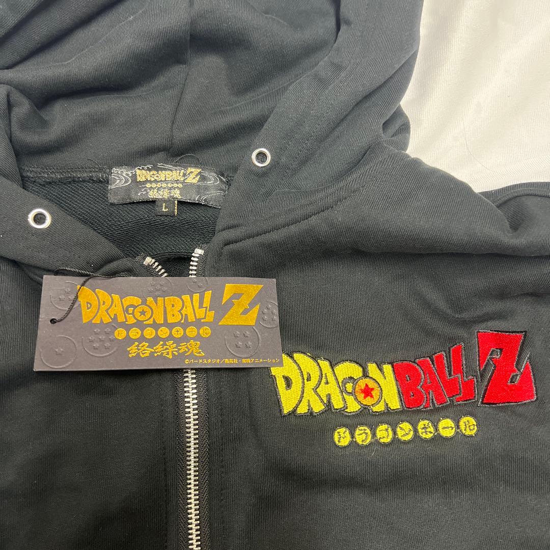 絡繰魂 ドラゴンボールZ コラボ ジップアップパーカー 孫悟空 刺繍