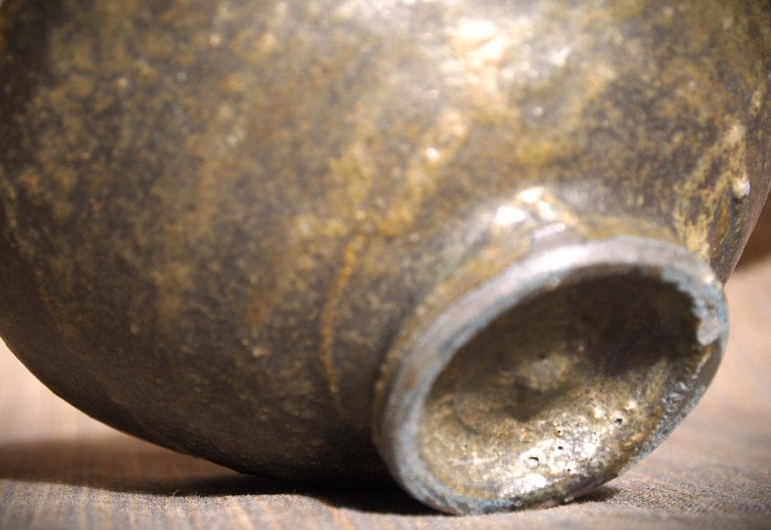 人気作家★加地学【師：森岡成好】★窯変黒茶碗D