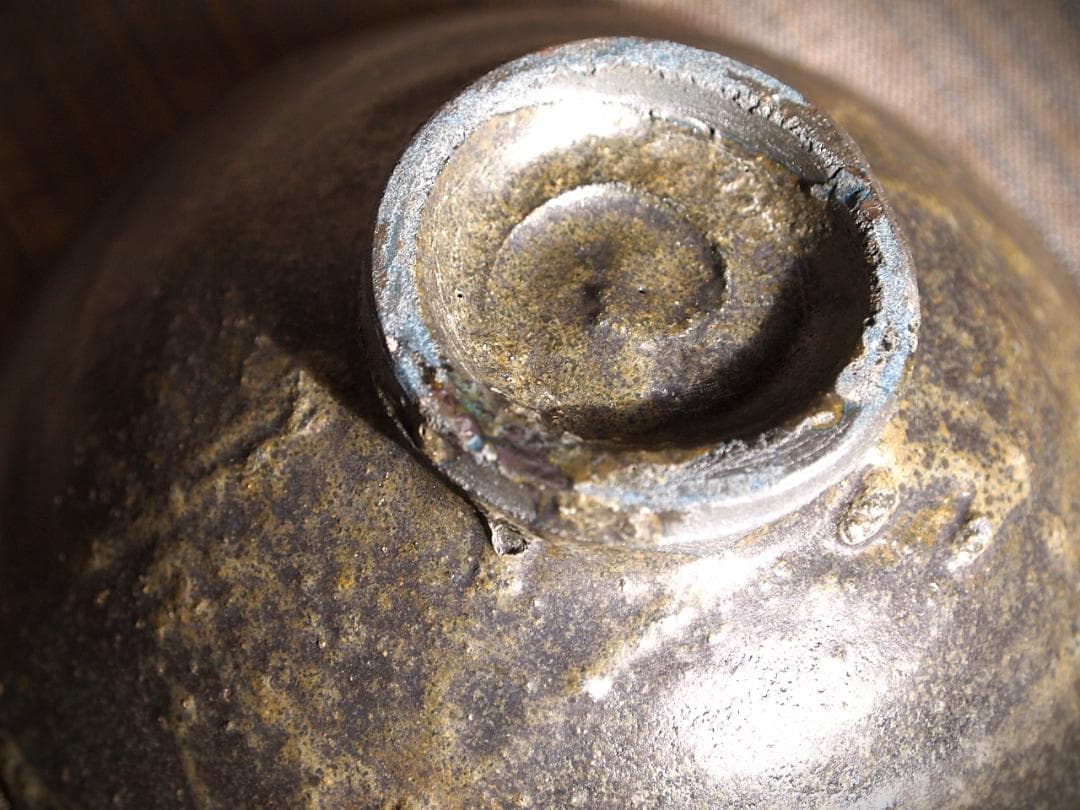 人気作家★加地学【師：森岡成好】★窯変黒茶碗D