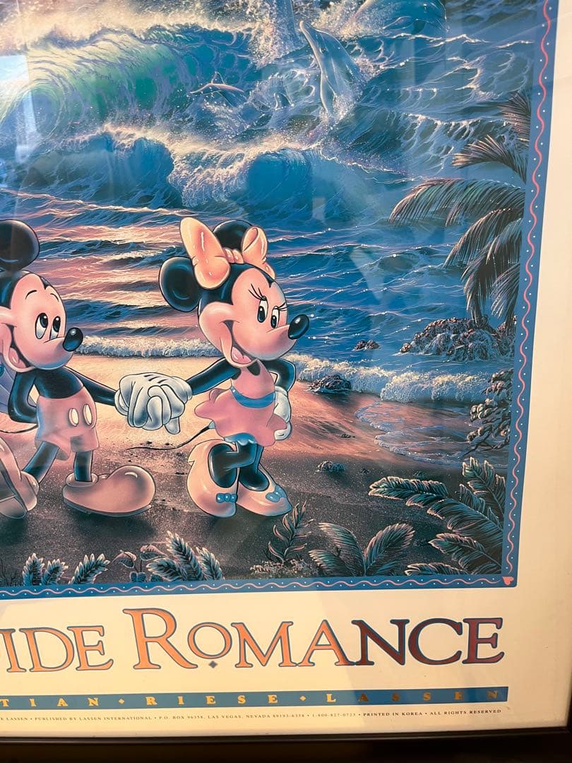 送料込み！巨大　ラッセン　ディズニー　ミッキー　コラボ　ビンテージポスター