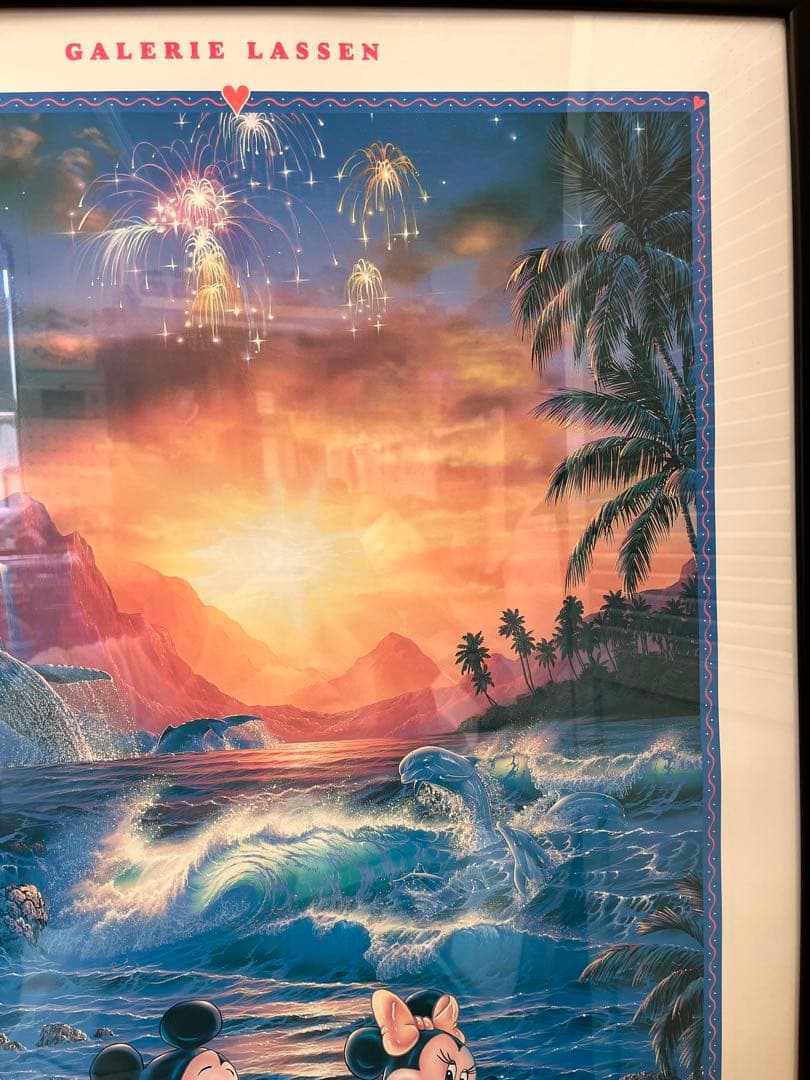 送料込み！巨大　ラッセン　ディズニー　ミッキー　コラボ　ビンテージポスター