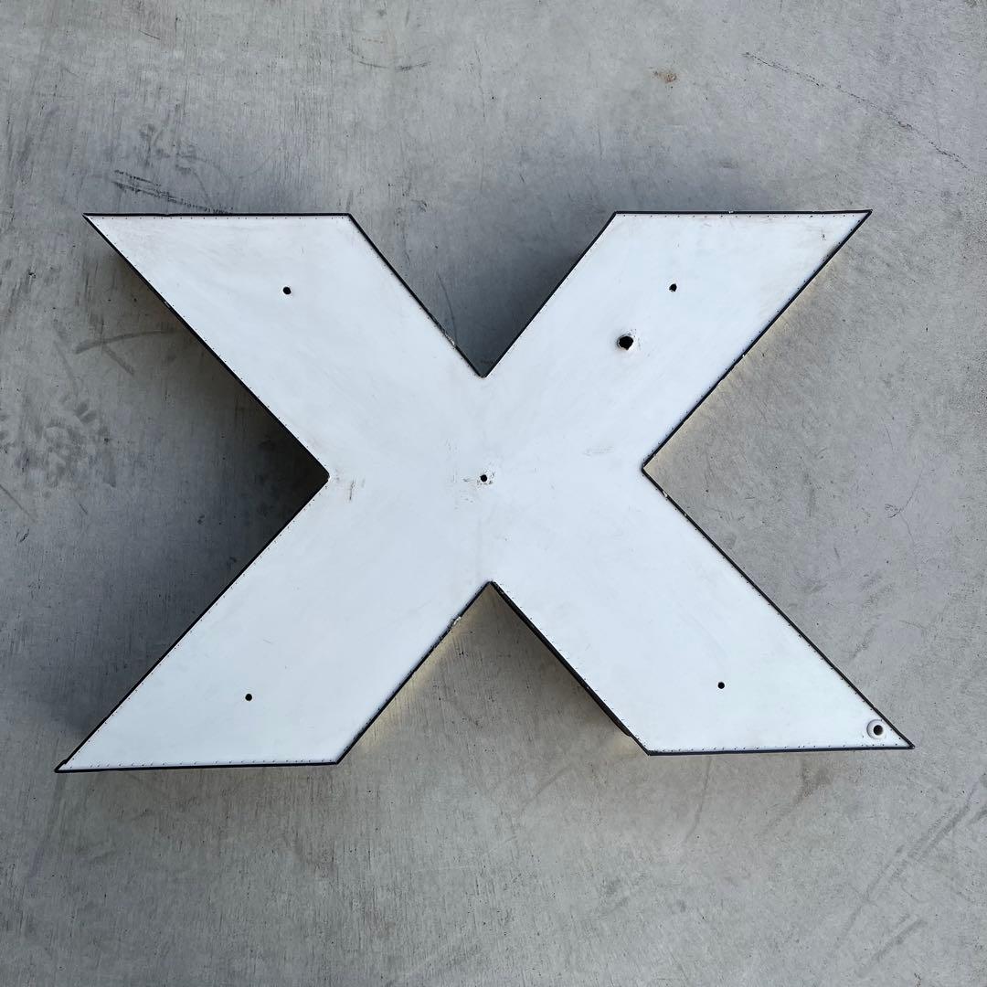 X 看板 アルファベット レターサイン 文字 アメリカ ビンテージ アンティーク
