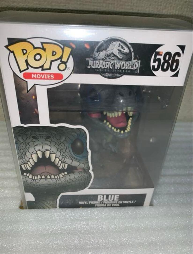 新品 586 FunkoPOP ブルー ジュラシックワールド 専用クリアケース付