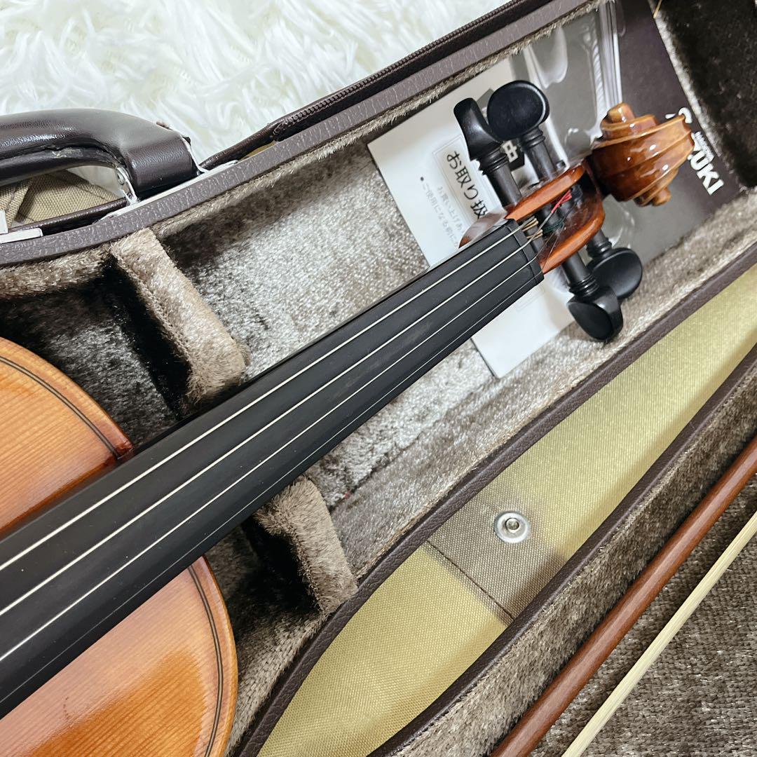 【美品】SUZUKI バイオリン No.520 4/4 1994年製 弓 杉藤