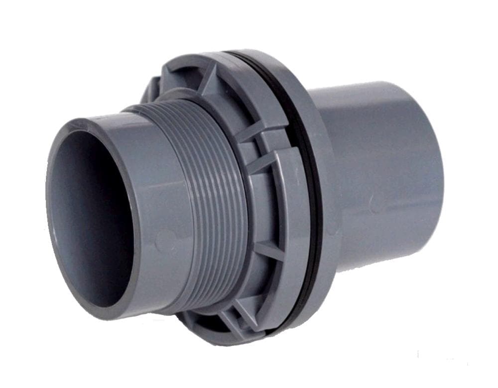 バルブソケット５０Ａ　ゴムパッキン２個付５個セット　水槽　バルソケ　配管　塩ビ管