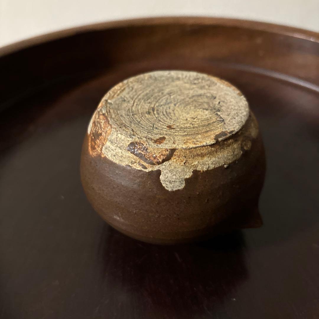 古瀬戸水滴　古道具　アンティーク　骨董　古備前　花器　古民芸　検:李朝　白洲正子