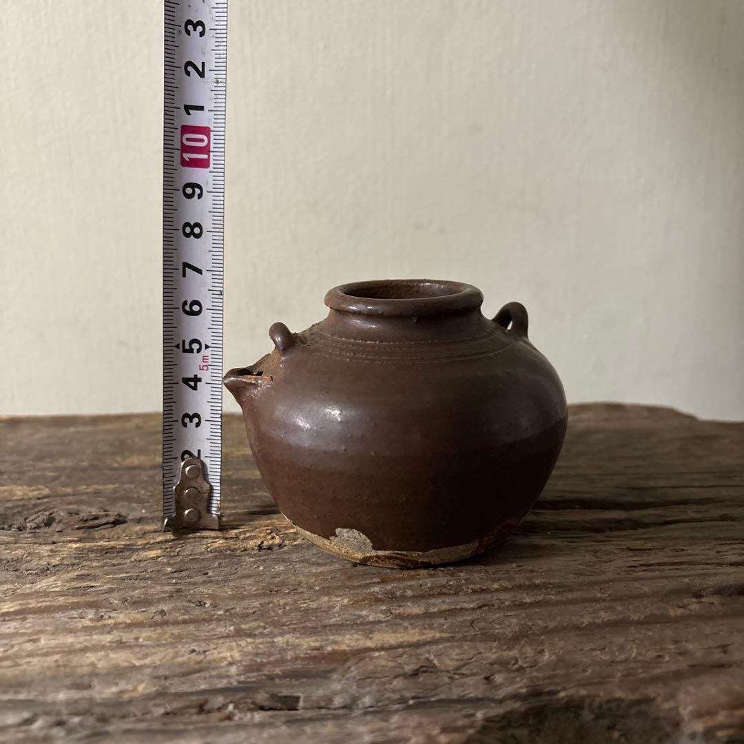 古瀬戸水滴　古道具　アンティーク　骨董　古備前　花器　古民芸　検:李朝　白洲正子