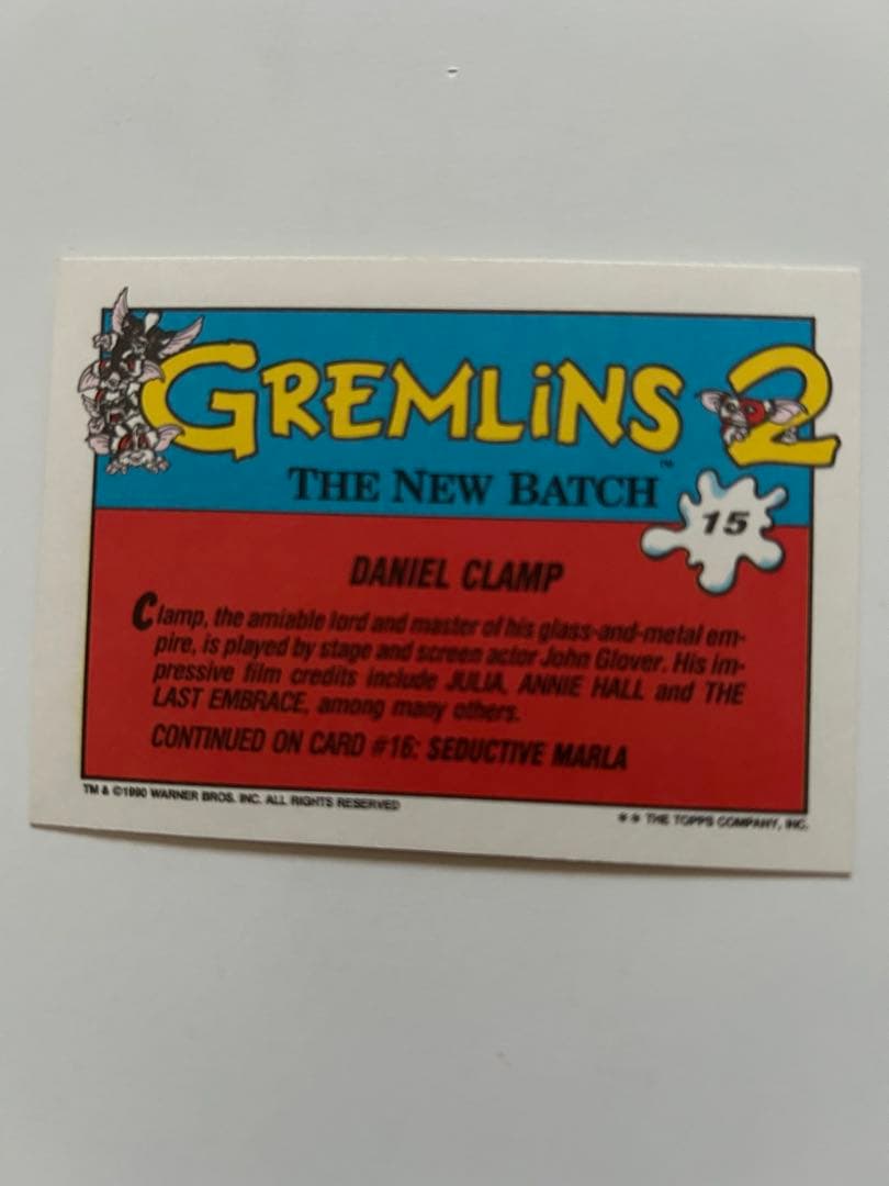 GREMLIN2 GLOSSY CARDS カード グレムリン2 レア　希少