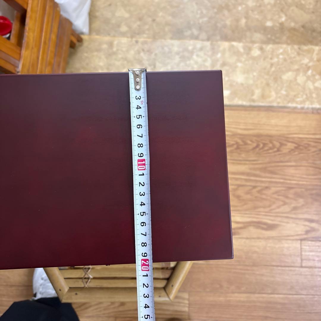 【美品・箱付】仙台箪笥 三ツ引 溜塗（ためぬり） 小物入れ 伝統工芸品