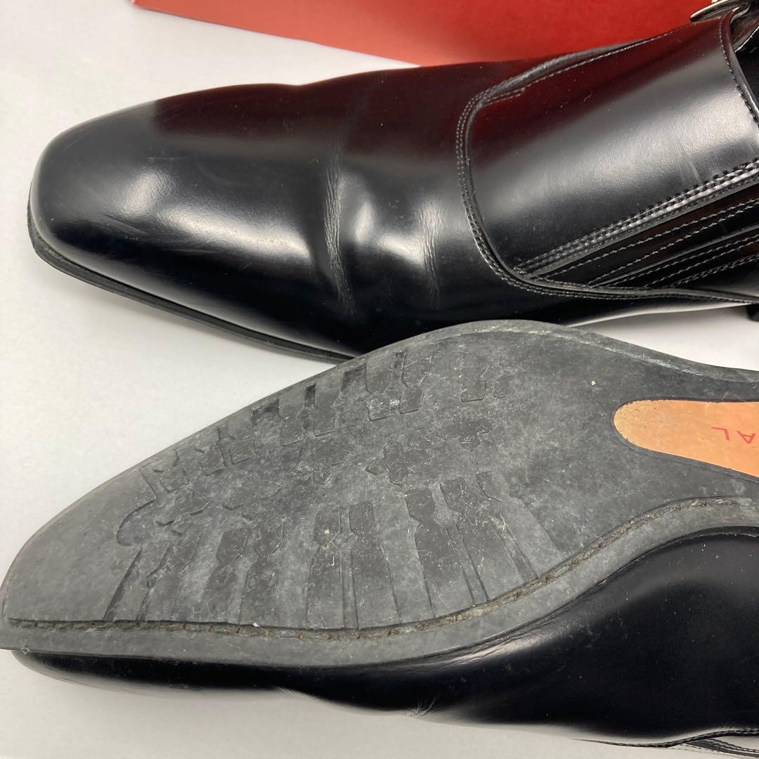 REGAL ブラック ビジネスシューズ　モンクストラップ　27cm