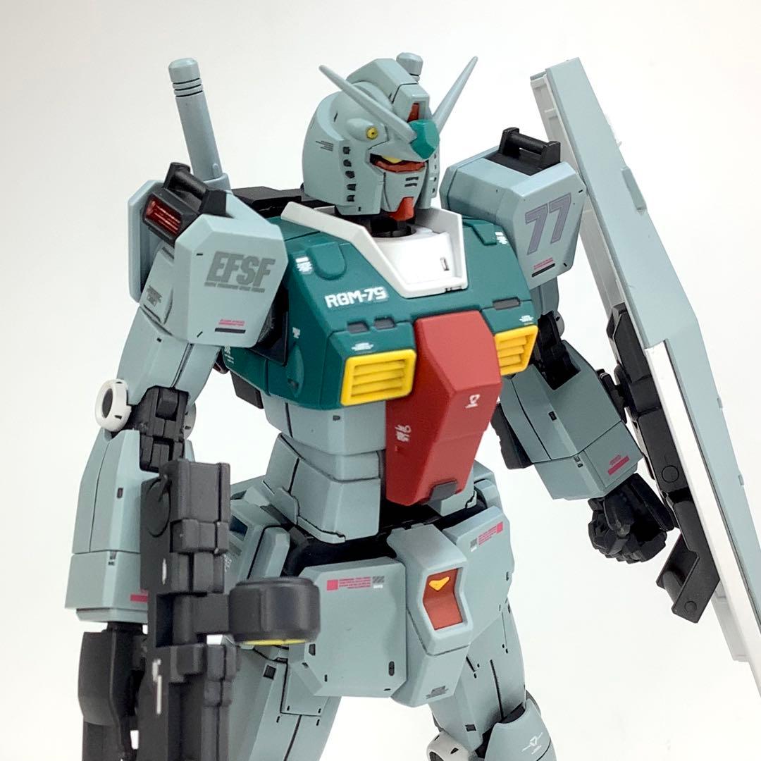 プレバン限定 HG RGM-79 スレッガー専用ジム 塗装済完成品