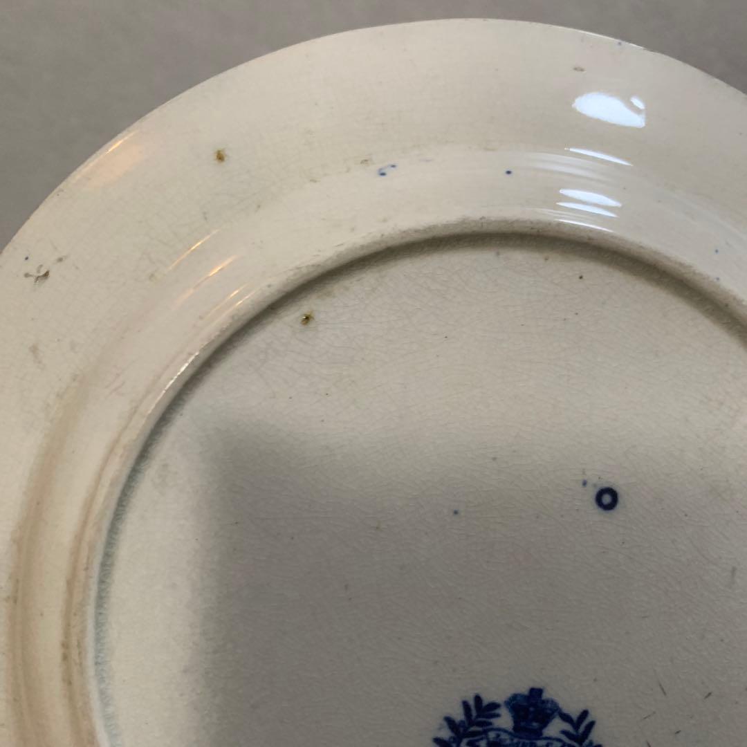 アンティーク　ブルーウィロー　イギリス　23.5センチ　染付