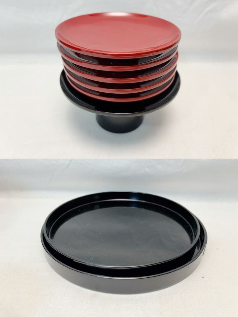 ほぼ未使用 懐石道具 塗師 葵春造 懐石皆具一揃 木製 五客揃 利休形 共箱