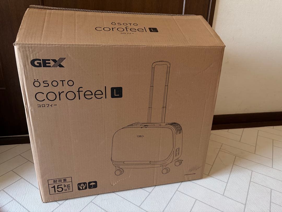 新型モデル GEX OSOTOコロフィー L ミルク ペットキャリー 犬猫 軽量