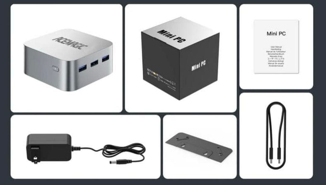 【新品】 ACEMAGIC ミニPC N100 メモリ12GB SSD256GB