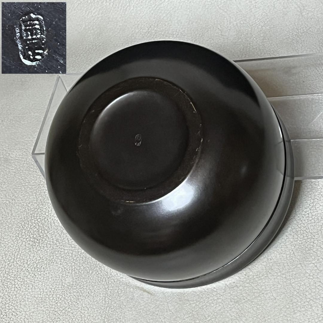 唐銅 建水 一ノ瀬宗辰 淡々斎好 口糸目建水 共箱 茶道具 【k3578】