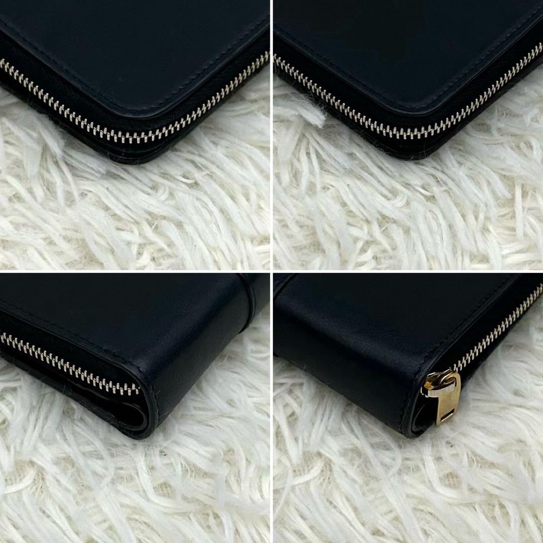 【美品】Saint Laurent カランドラ 財布 ブラック 二つ折り財布