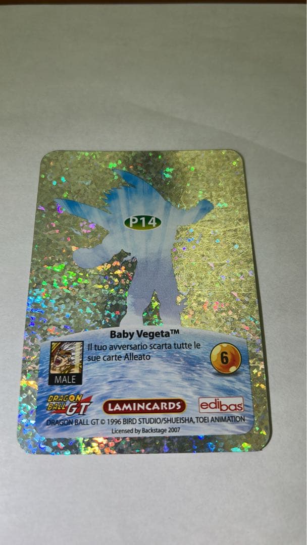 【超激レア・イタリア限定生産】ドラゴンボールGT ラミンカード 100枚＋箱