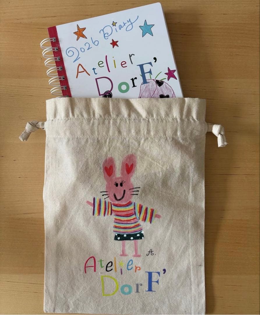 Atelier DorF スケジュール帳　2026 巾着セット