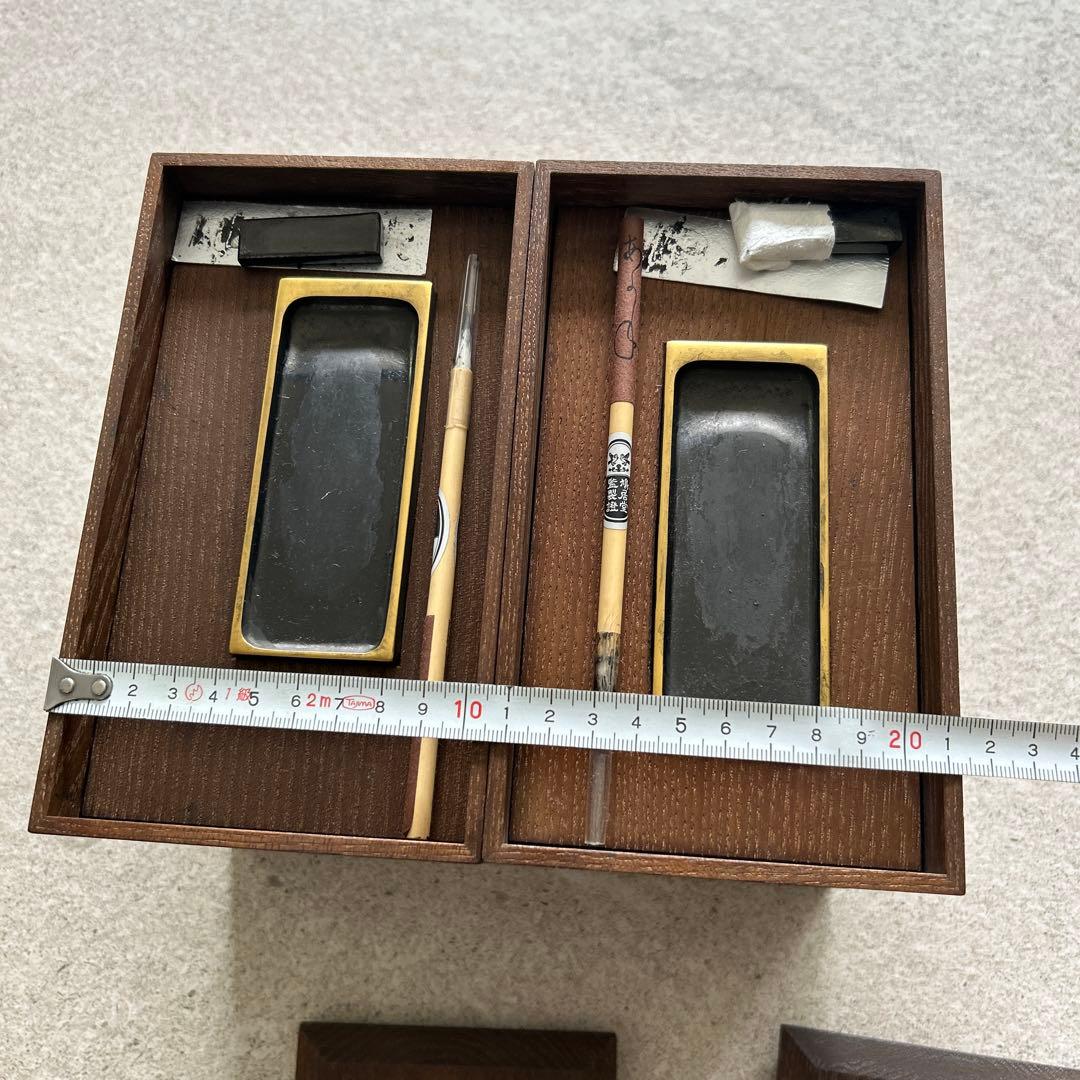 重硯箱　香道具　硯　硯箱　鳩居堂　親硯