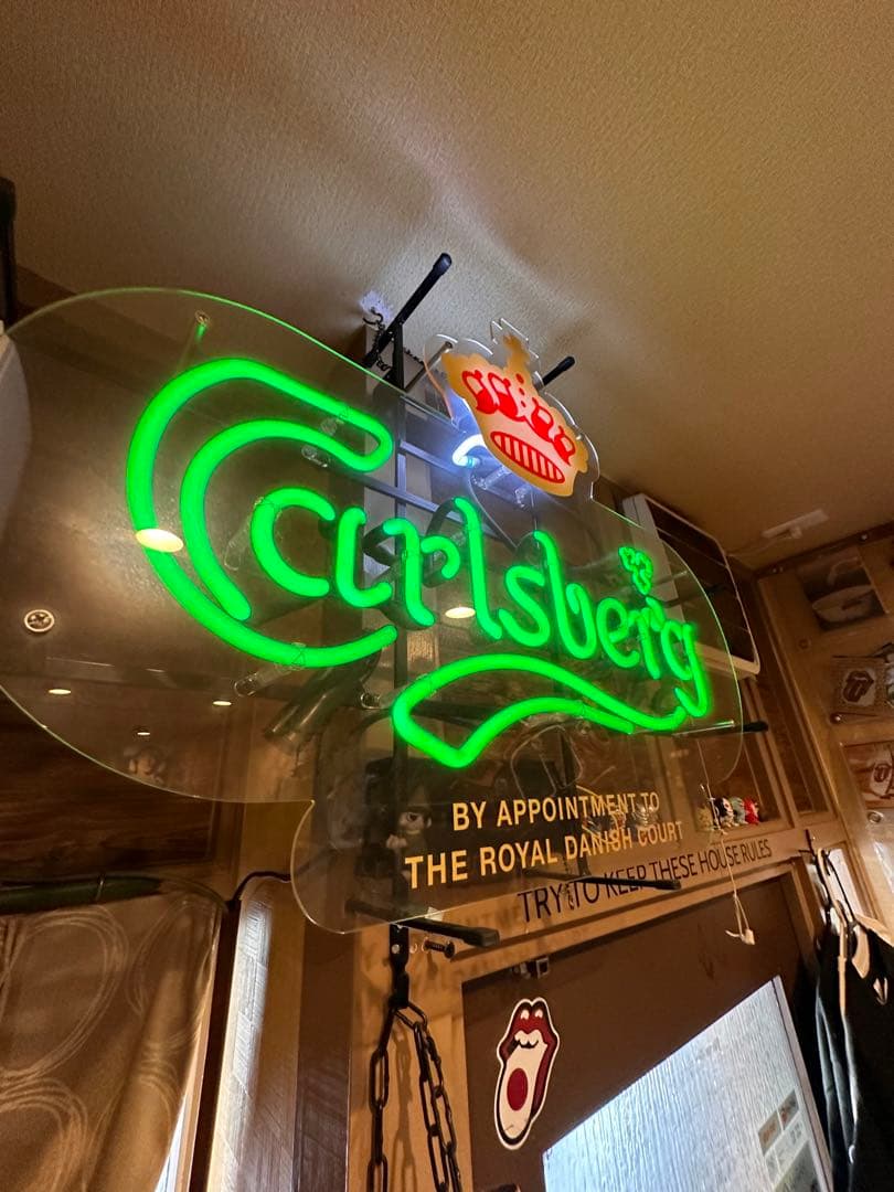 カールスバーグ　ネオン管　看板 お店 電飾看板 ペニージャパン ネオンサイン