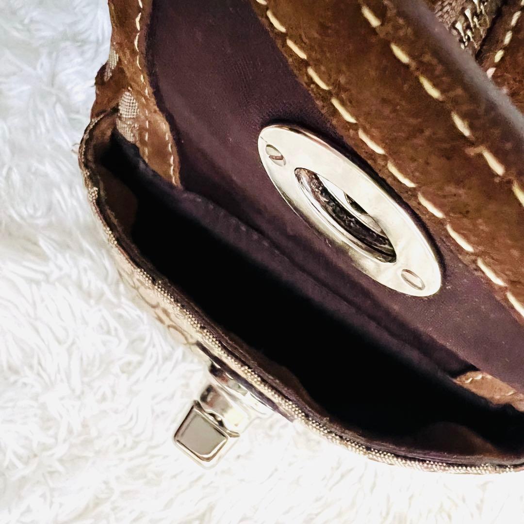 【美品】COACH コーチ ソーホー ミニシグネチャー ハンドバッグ