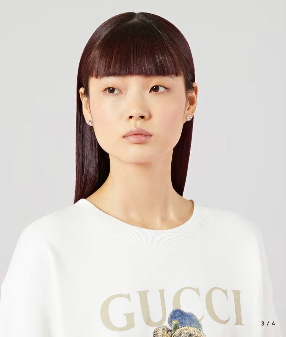 【新品】GUCCI ダブルG スタッズ ピアス