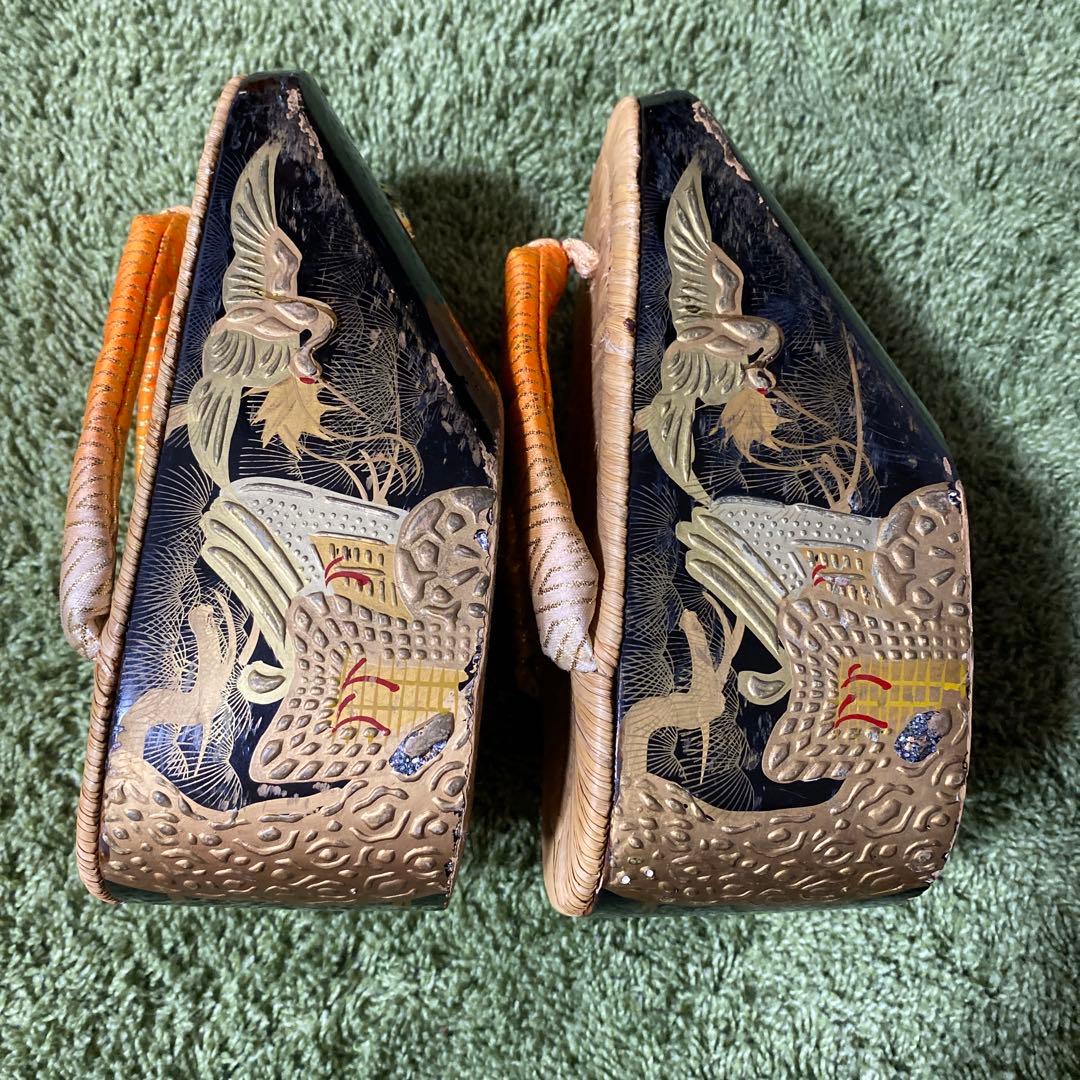 ぽっくり　７歳　畳表　アンティーク