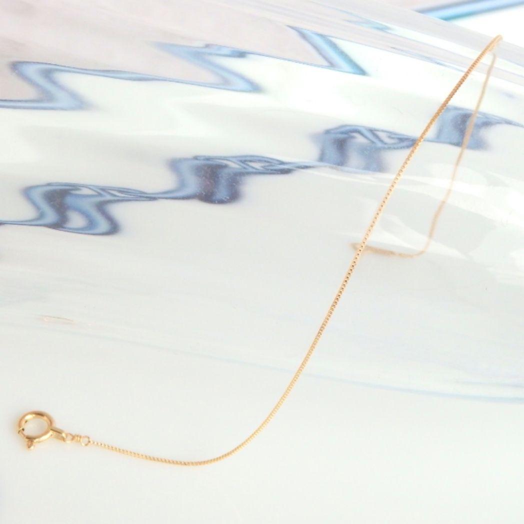 ◡̈⃝✩H&Y✩◡̈⃝様　k18アンクレット　ベネチアンチェーン　0.5㎜