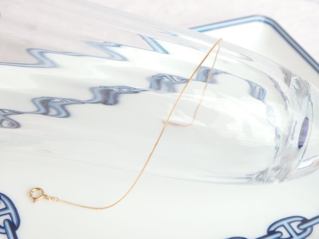 ◡̈⃝✩H&Y✩◡̈⃝様　k18アンクレット　ベネチアンチェーン　0.5㎜