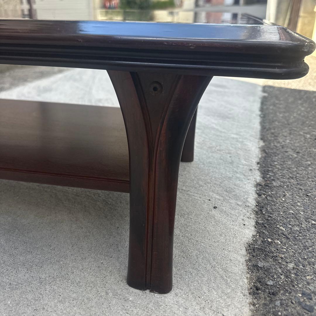 ダークブラウン木製座卓