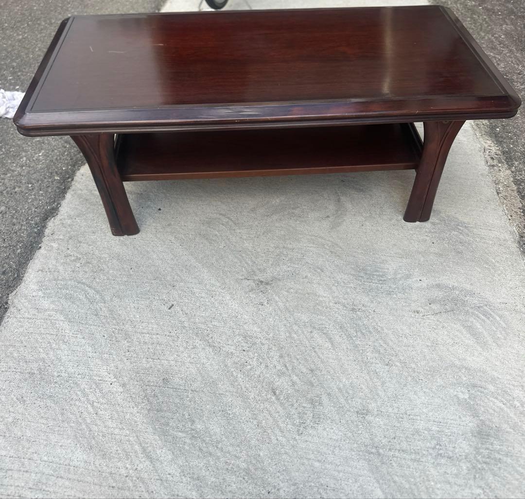 ダークブラウン木製座卓