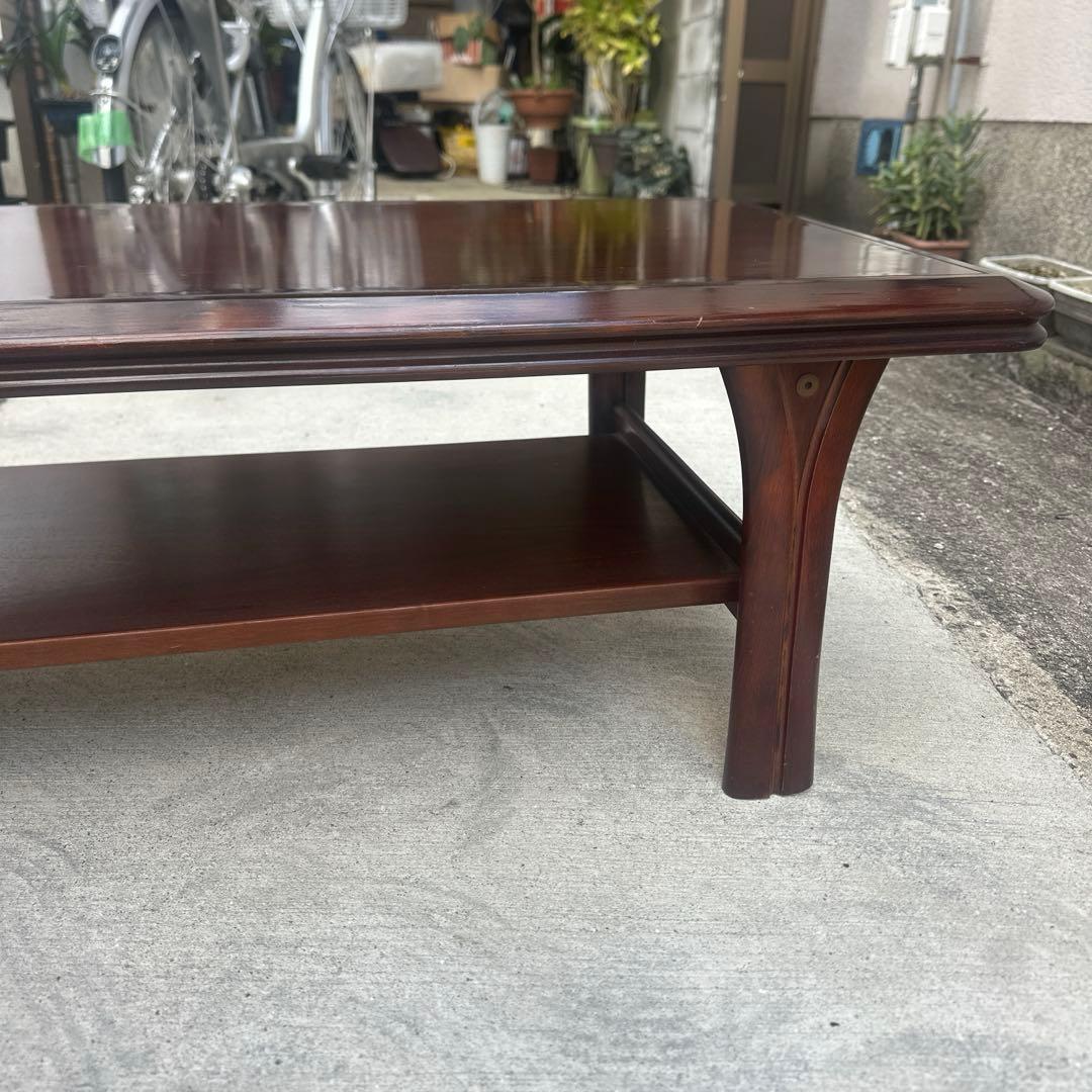 ダークブラウン木製座卓