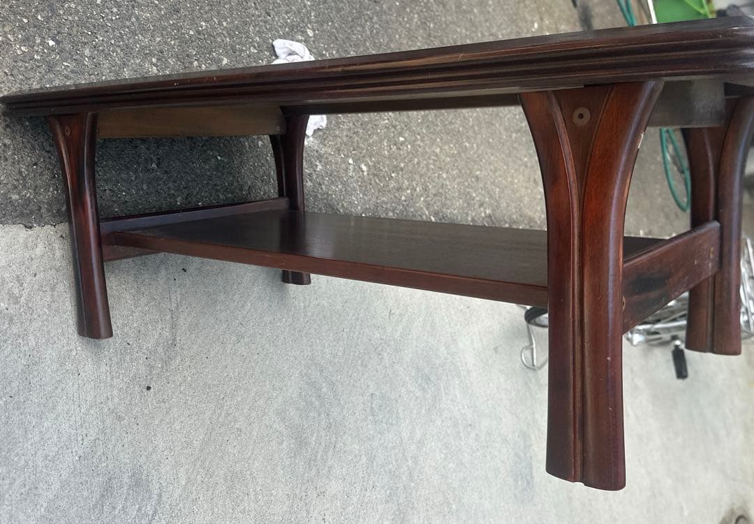 ダークブラウン木製座卓