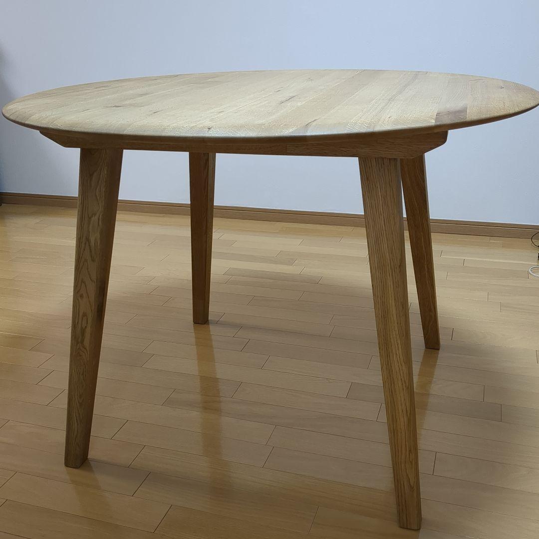 関家具 クラッシュゲート イージーライフ 円形木製ダイニングテーブル デッケ