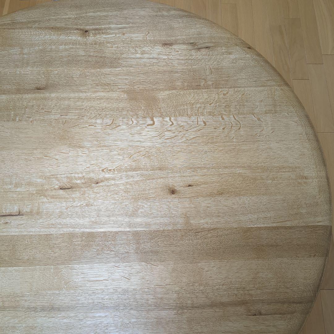 関家具 クラッシュゲート イージーライフ 円形木製ダイニングテーブル デッケ